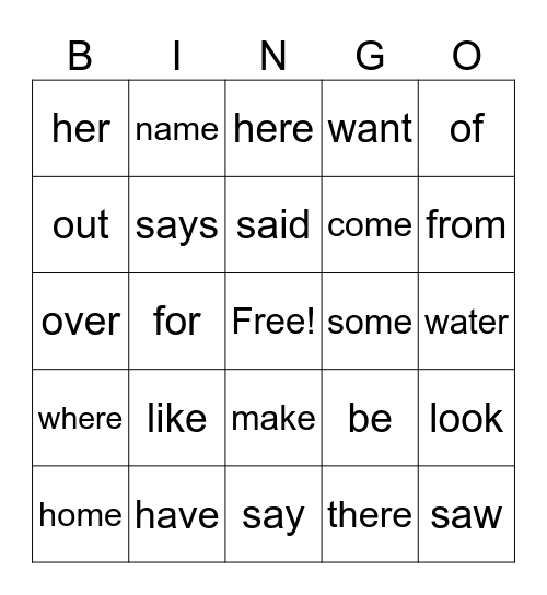 SIPPS lessons 31-40 Bingo Card