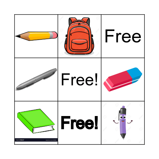 SCHOOL! Bingo Card