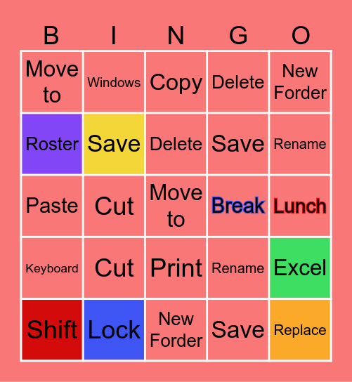 Computer Bingo Card