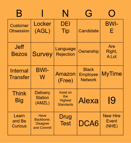 WFS Bingo Card