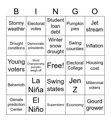 CNN 10 10/17/24 Bingo Card