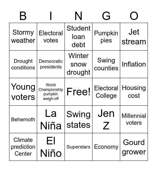 CNN 10 10/17/24 Bingo Card