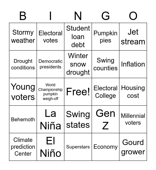 CNN 10 10/17/24 Bingo Card