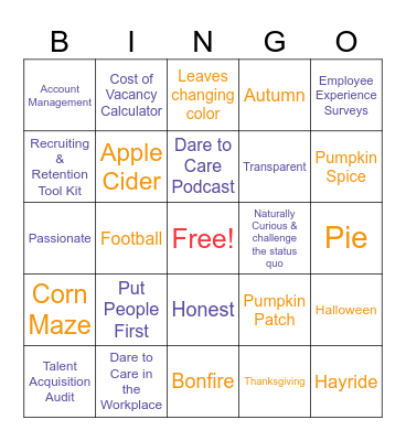 TalenTrust Bingo Round 2 Bingo Card