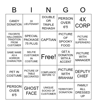 HALLOWEEN BINGO Card
