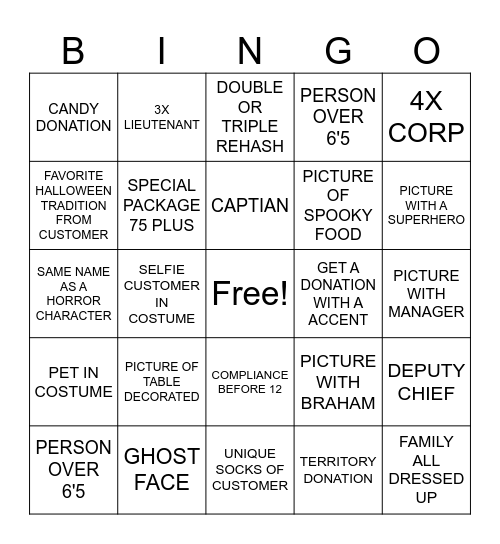 HALLOWEEN BINGO Card
