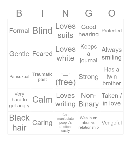 Stanley Watanabe Bingo Card