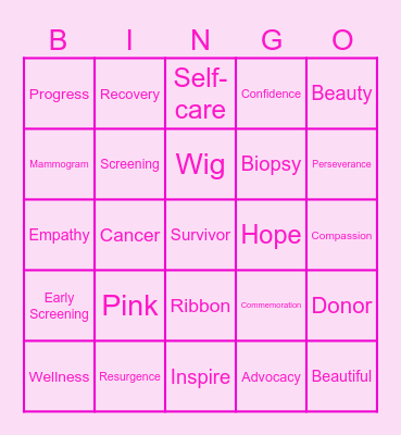 BRA DAY BINGO Card