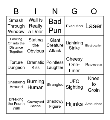 BINGOFLIX: Young Frankenstein Bingo Card