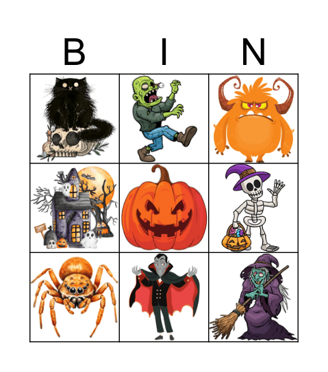 HALLOWEEN Bingo Card