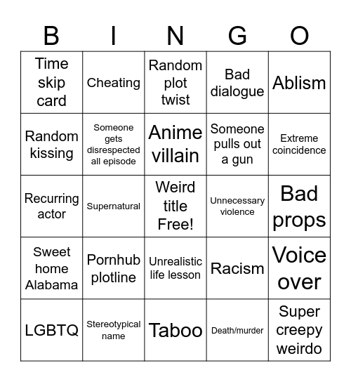 Tomorrows teachings bingo Card