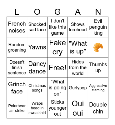 Logan Bingo 2 Bingo Card