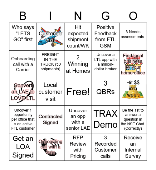 NSE BINGO Card