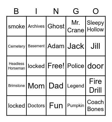 The Hollow - Episode 3 Bingo Card