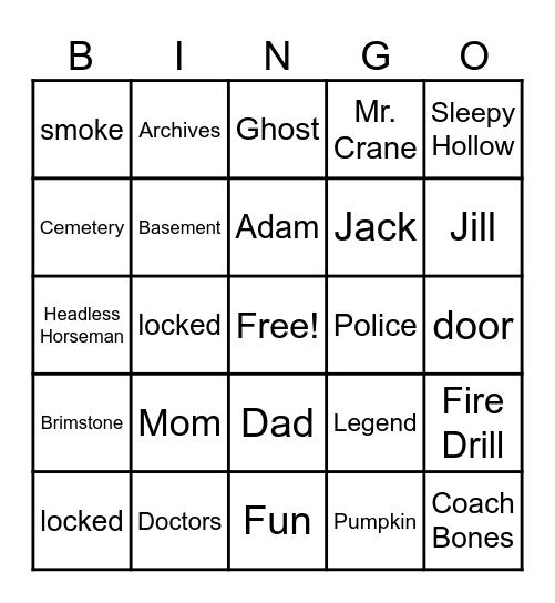 The Hollow - Episode 3 Bingo Card
