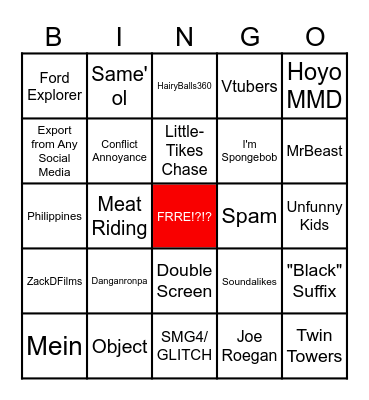 What do you see when you watch? Bingo Card
