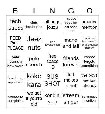 RV TRIP 2024 Bingo Card