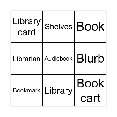 LIBRARY Bingo Card