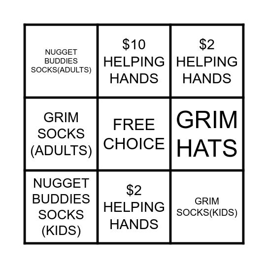 PROMO BINGO Card