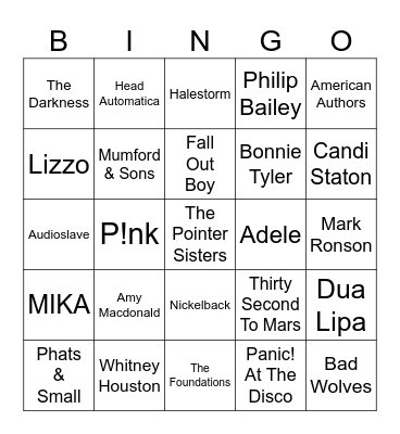 Dani's Bingo 67 Mix Bingo Card
