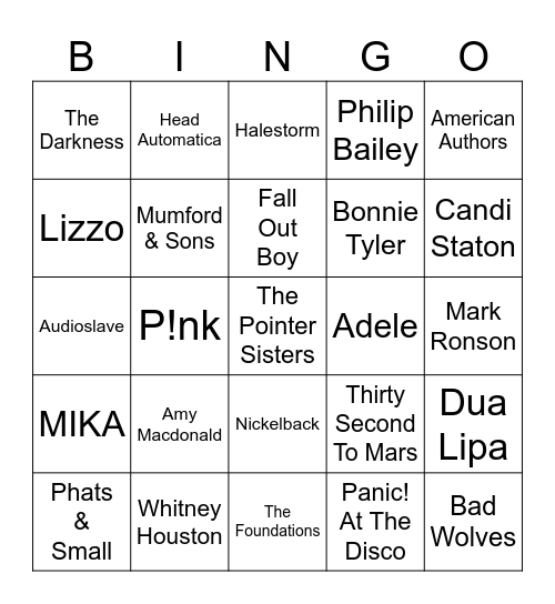 Dani's Bingo 67 Mix Bingo Card