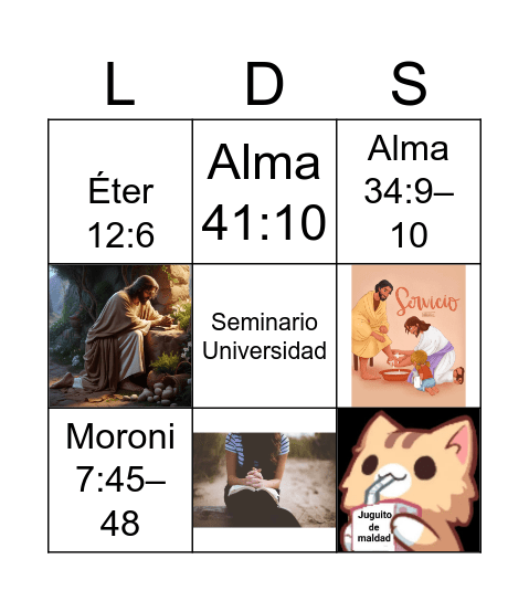 Dominio de escrituras LM Bingo Card