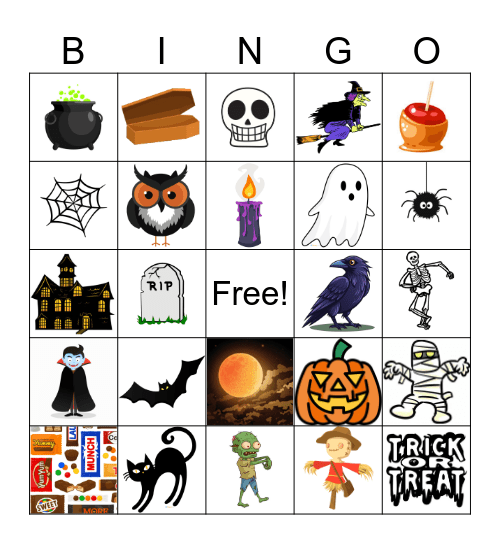 Halloween Bingo Card