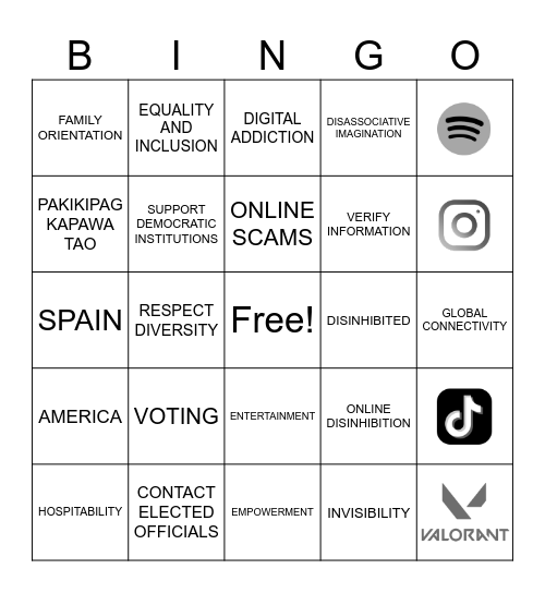 BINGO QUIZ Bingo Card