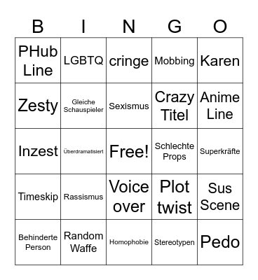 TT Bingo Card