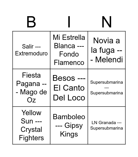 Siéntete viejo Bingo Card