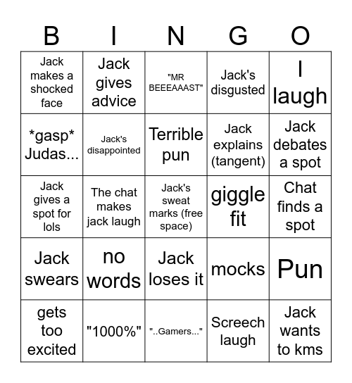 bbbingo Card