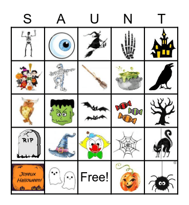 Haunted BINGO Card