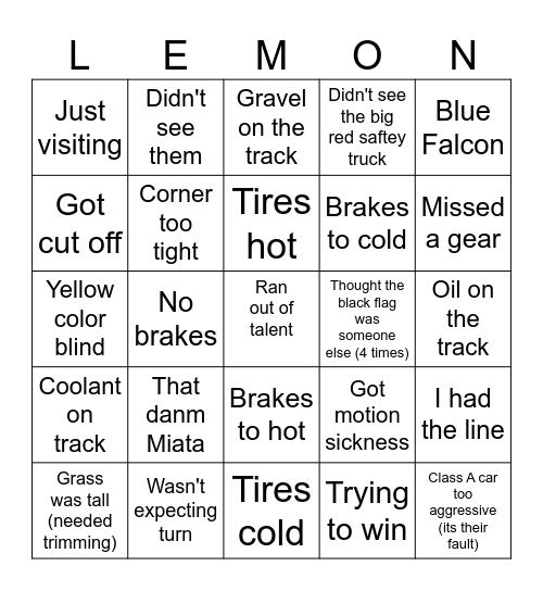 Black Flag Bingo Card