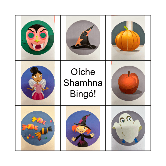 Oíche Shamhna Bingó Bingo Card