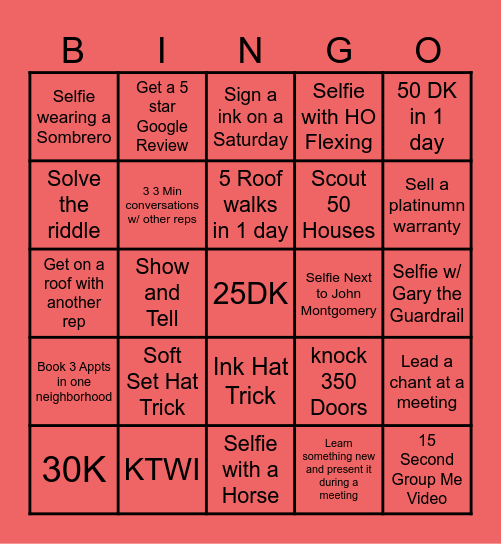 🔥ROCKTOBER🔥 Bingo Card