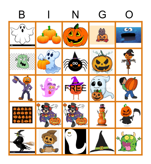 Halloween Bingo Card