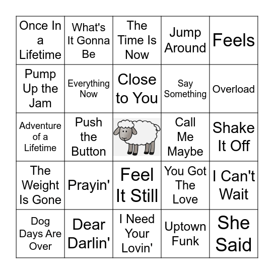 Round 4 - Randoms Rounds Bingo Card