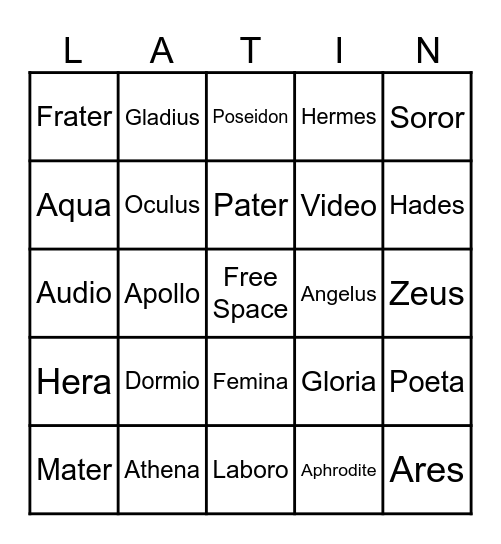 8th Grade Move Up Day Bingo Card