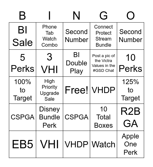 North Central BINGO! Bingo Card