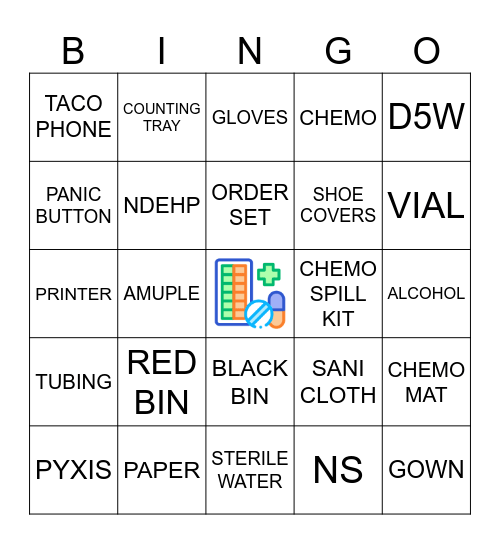 Pharmacy Week Bingo Card