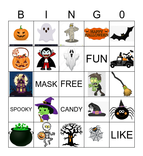 Halloween bingo Card