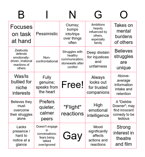 Yuuki Makoto Kinnie Bingo Card