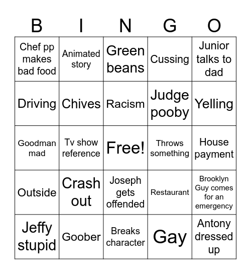 Sml Bingo Card