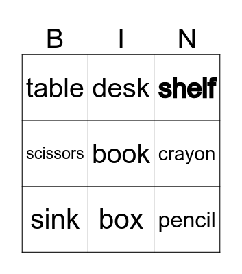 AOGA.BEG1/2.Vocab Bingo Card