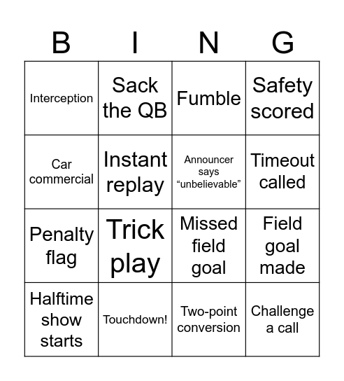 Game Watchers Bingo #1 Bingo Card