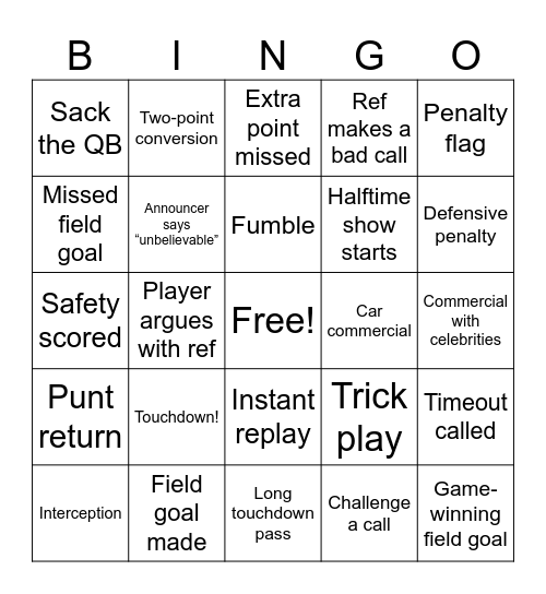 Game Watchers Bingo #1 Bingo Card