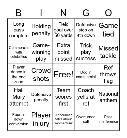 Game Watchers Bingo #2 Bingo Card