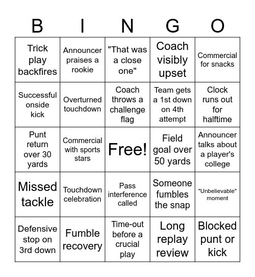 Game Watchers Bingo #3 Bingo Card