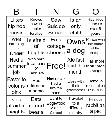 Bridging ENL (B) Bingo Card