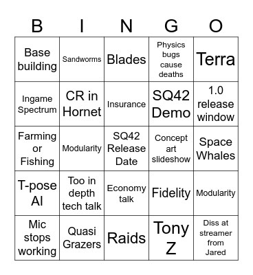 Citcon 2954 Bingo Card